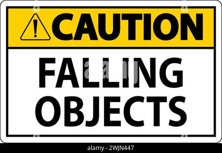 Warnschild, Herabfallende Gegenstände Stock Vektor