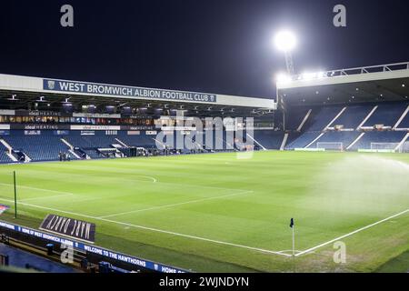 West Bromwich, Großbritannien. Februar 2024. Eine allgemeine Ansicht des Bodens vor dem Spiel der EFL Sky Bet Championship zwischen West Bromwich Albion und Southampton bei den Hawthorns in West Bromwich, England am 16. Februar 2024. Foto von Stuart Leggett. Nur redaktionelle Verwendung, Lizenz für kommerzielle Nutzung erforderlich. Keine Verwendung bei Wetten, Spielen oder Publikationen eines einzelnen Clubs/einer Liga/eines Spielers. Quelle: UK Sports Pics Ltd/Alamy Live News Stockfoto