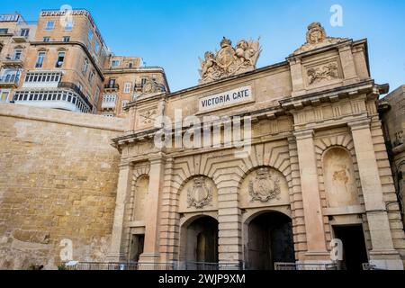 Victoria Gate in Valetta/Malta Stockfoto