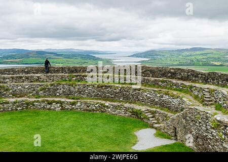 Grianan of Aileach, altes Trockensteinringfort, Teil des Lagerkomplexes prähistorischer Bauten, auf dem Greenan Mountain in Inishowen, Co. Don Stockfoto