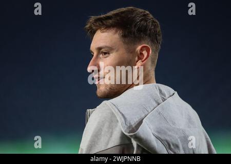 West Bromwich, Großbritannien. Februar 2024. David Brooks aus Southampton kommt vor dem Sky Bet Championship Match West Bromwich Albion gegen Southampton in den Hawthorns, West Bromwich, Großbritannien, 16. Februar 2024 (Foto: Gareth Evans/News Images) in West Bromwich, Großbritannien, am 16. Februar 2024. (Foto: Gareth Evans/News Images/SIPA USA) Credit: SIPA USA/Alamy Live News Stockfoto