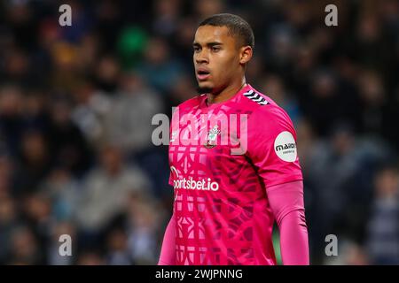 Gavin Bazunu aus Southampton während des Sky Bet Championship Matches West Bromwich Albion vs Southampton at the Hawthorns, West Bromwich, Großbritannien, 16. Februar 2024 (Foto: Gareth Evans/News Images) Stockfoto