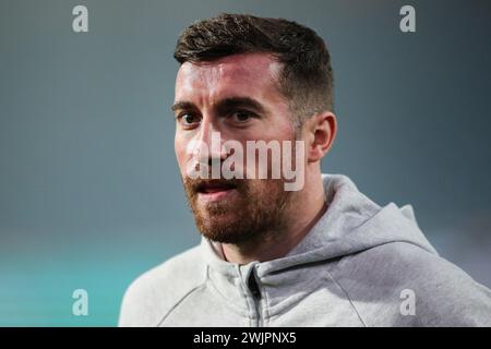 West Bromwich, Großbritannien. Februar 2024. Joe Rothwell aus Southampton kommt vor dem Sky Bet Championship Match West Bromwich Albion gegen Southampton in den Hawthorns, West Bromwich, Großbritannien, 16. Februar 2024 (Foto: Gareth Evans/News Images) in West Bromwich, Großbritannien, am 16. Februar 2024. (Foto: Gareth Evans/News Images/SIPA USA) Credit: SIPA USA/Alamy Live News Stockfoto