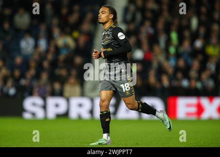 West Bromwich, Großbritannien. Februar 2024. Sékou Mara of Southampton während des Sky Bet Championship Matches West Bromwich Albion vs Southampton at the Hawthorns, West Bromwich, Vereinigtes Königreich, 16. Februar 2024 (Foto: Gareth Evans/News Images) in West Bromwich, Vereinigtes Königreich am 16. Februar 2024. (Foto: Gareth Evans/News Images/SIPA USA) Credit: SIPA USA/Alamy Live News Stockfoto