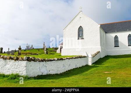 St. Mary's Parish Church in Lagg, die zweitnördlichste katholische Kirche und eine der ältesten katholischen Kirchen in Irland Stockfoto