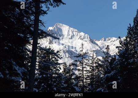 Blick auf den Mont-Cenis, ein Missif in den französischen Alpen Stockfoto