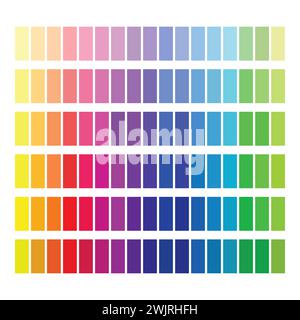 Abstrakter Hintergrund. Abstrakte Farbige Palettenführung. Moderne Palette in flachem Design. Ein Beispiel für eine Farbpalette. Prognose des zukünftigen Farbtrends. Stock Vektor