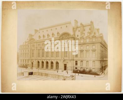 Französische fotounion. "Akademie von Paris, Rue des Ecoles, 5. Arrondissement, Paris". Silbergelatine-Chlorid-Entnahme? 1898-10-1898-10. Paris, Carnavalet Museum. 144161-1 Stockfoto