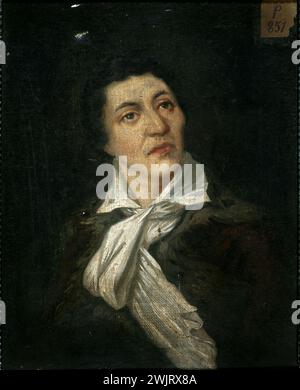 Jean-Paul Marat (1743–1793), Publizist und Politiker. 35403-4 französischer Politiker, Publizist, Porträt, französische Revolution, Revolutionär Stockfoto