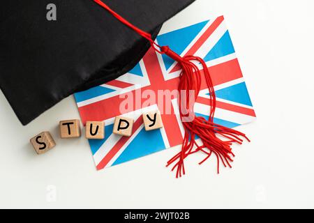 Bildung in Großbritannien-Konzept, 3D rendering Stockfoto