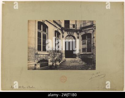 Barry, Jean. Haus 863, rue Charlot. / Mascrani Hotel. 'Perron im Innenhof des Hotels Mascrani, Rue Charlot 83, 3. Arrondissement, Paris'. 1903-05-1903-05. Paris, Carnavalet Museum. 144164-19 Stockfoto