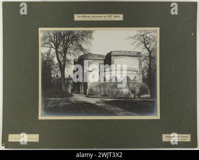 Blick auf die Château de Vitry, Veranda, Vitry. „Die Häuser vor dem 19. Jahrhundert / im Departement seine außerhalb der Befestigungsanlagen / Vitry the Castle“. 1907-03-30. Foto von Séeberger Frères. 1907-03-30. Paris, Carnavalet Museum. 123879-27 Stockfoto