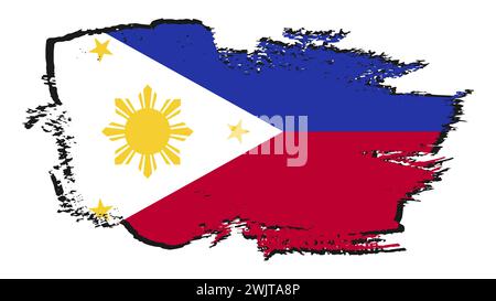 Kunst Illustration Design Nation Zeichen Symbol Land der Philippinen Stock Vektor