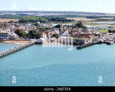 Yarmouth Isle of Wight, britische Drohne, Luftfahrt Stockfoto