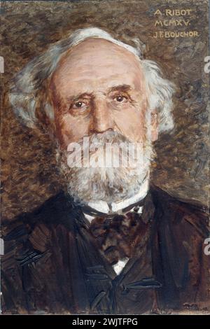 Joseph-Félix Bouchor (1853-1937). Alexandre Ribot (1842-1923), französischer Politiker. Öl auf Holz. Paris, Carnavalet Museum. 35472-17 französischer Politiker, Holzöl, Minister, Porträt Stockfoto
