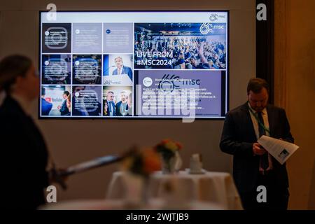 München, Deutschland. Februar 2024. 60. Münchner Sicherheitskonferenz. München, 17. Februar 2024. Fotografiert im Auftrag des Außenministeriums Credit: dpa/Alamy Live News Stockfoto