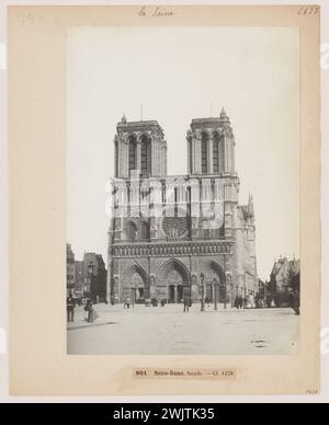 Blancard, Hippolyte (1843 - D.1924), Kathedrale Notre-Dame, 4. Arrondissement, Paris. (Dummy-Titel), 1890. Platin-Verlosung. Carnavalet Museum, Geschichte von Paris. Stockfoto