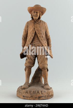 Charles Kotra (1859-1942?) Etienne Arnal (1794–1872), Comic-Schauspieler. Rolle im Stück "M. und Mme Galochard". Terrakotta. Paris, Carnavalet Museum. 74057-17 Schauspieler, französischer Komiker, Spott, Modellierung, Porträtladung, Bildhauer, Terrakotta, 19. 19. 19. 19. 19. 19. 19. 19 19. Jahrhundert, Karikatur Stockfoto