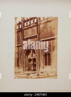 Album Allix, 1855-1860 ', Fassade der Börse in Palma de Mallorca (Baléares). 1860. Anonyme Fotografie. Paris, Maison de Victor Hugo. 52171-15 Allix Album, Stipendium, Fassade, Foto Stockfoto