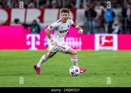 Köln, RheinEnergieStadion, 16.02.2024: Florian Kainz (Köln) am Ball beim Spiel der 1.Bundesliga 1.FC Köln gegen Werder Bremen. Stockfoto