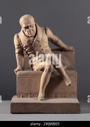 Jean-Pierre Dantan (1800–1869) sagte Dantan den Jungen. Lord William-Philip, zweiter Graf von Sefton (1772–1838). Terrakotta-patiniertes Gips. 1832. Paris, Museum Carnavalet. 53355-7 Englisch, zweiter Zähler, Lord, Pattero Patina, Portrait-Load, Terrakotta Stockfoto