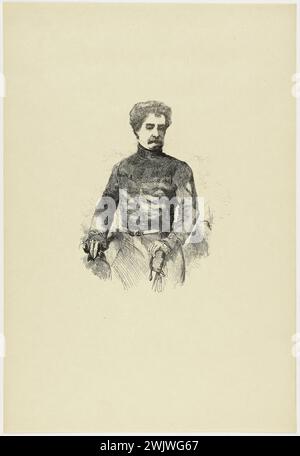 Edmond Morin (1824-1882). "Sir Colin Campbell". Bois, 1857. Museum der Schönen Künste der Stadt Paris, Petit Palais. Holzstich, britischer Politiker, Porträt Stockfoto