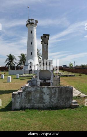 Leuchtturm in Kubu Kuala Kedah Stockfoto