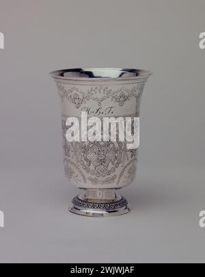 AJLC Berger. „Becher“. Geld. 1811-1819. Museum der Schönen Künste der Stadt Paris, Petit Palais. 74382-28 Geld, Besteck, Becher Stockfoto