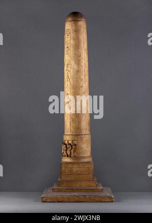 Aimé-Jules Dalou (1838-1902). "Projekt für das Arbeiterdenkmal". Patinierter Gips, um 1895-1898. Museum der Schönen Künste der Stadt Paris, Petit Palais. Skulpturensäule, Arbeitszimmer, Arbeiterdenkmal, Pattero Patina, Projekt Stockfoto