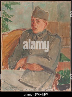 Jacques-Emile Blanche (1861-1942). Porträt von Francois Poulenc. Öl auf Leinwand. 1920. Museum der Schönen Künste der Stadt Paris, Petit Palais. 143989-25 Öl auf Leinwand Stockfoto