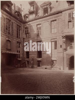 Atget, Eugène (Jean Eugène Auguste Atget, dit) (Nr. 1857-02-12-D.1927-08-04), Hôtel de Lauzun, 17 Quai d'Anjou, 4. Arrondissement, Paris. (Getreuer Titel), 1885. Zeichnen Sie auf Albuminpapier. Carnavalet Museum, Geschichte von Paris. Stockfoto