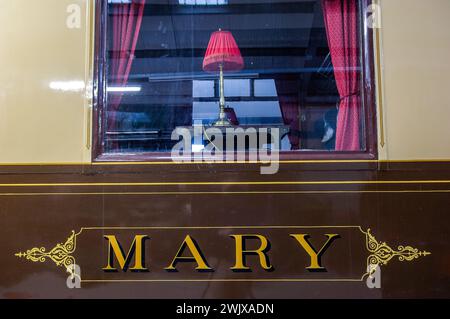 Die Keighley & Worth Valley Railway ist eine einzigartige 8 km lange Zweigstrecke im Herzen von West Yorkshire. Stockfoto