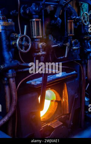 Die Keighley & Worth Valley Railway ist eine einzigartige 8 km lange Zweigstrecke im Herzen von West Yorkshire. Stockfoto