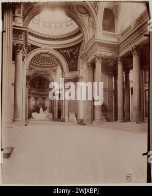 Atget, Eugène (Jean Eugène Auguste Atget, dit) (Nr. 1857-02-12-D.1927-08-04), Innere des Pantheon, Place du Panthéon, 5. Arrondissement, Paris. (Dummy-Titel), 1910. Zeichnen Sie auf Albuminpapier. Carnavalet Museum, Geschichte von Paris. Stockfoto