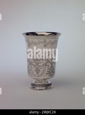 AJLC Berger. „Becher“. Geld. 1811-1819. Museum der Schönen Künste der Stadt Paris, Petit Palais. 74382-29 Geld, Besteck, Becher Stockfoto