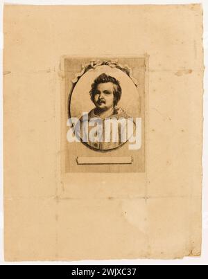Hanriot, Jules-Armand (1853-1930). „Balzac“. Balzac, Honoré de (1799-1850). Ätzen. Paris, Balzac Haus. 145718-31 Stockfoto