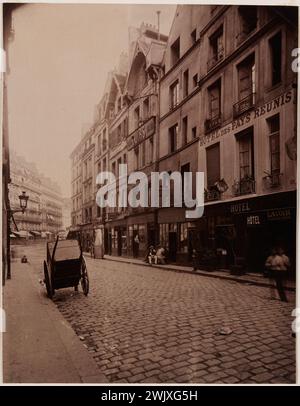 Atget, Eugène (Jean Eugène Auguste Atget, dit) (N.1857-02-12-D.1927-08-04), rue Galande, 5. Arrondissement, Paris. (Dummy-Titel), 1900. Zeichnen Sie auf Albuminpapier. Carnavalet Museum, Geschichte von Paris. Stockfoto