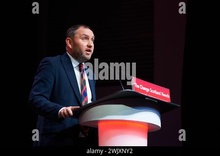 Glasgow Schottland, Vereinigtes Königreich 17. Februar 2024. Ian Murray Abgeordneter auf der Scottish Labour Conference 2024. Credit sst/Alamy Live News Stockfoto