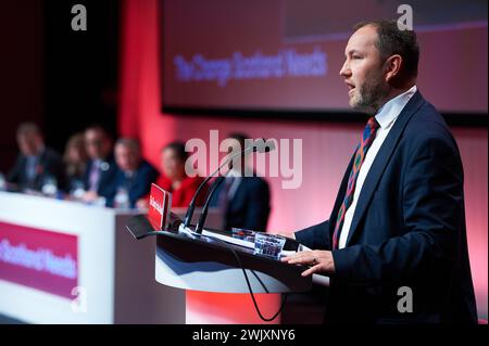 Glasgow Schottland, Vereinigtes Königreich 17. Februar 2024. Ian Murray Abgeordneter auf der Scottish Labour Conference 2024. Credit sst/Alamy Live News Stockfoto