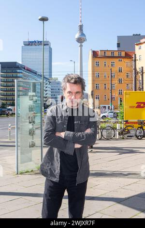 Jean-Michel Jarre nimmt an der Präsentation des ARTE-Films A Journey into Sound, Soho House, 08.09.15 Teil Stockfoto