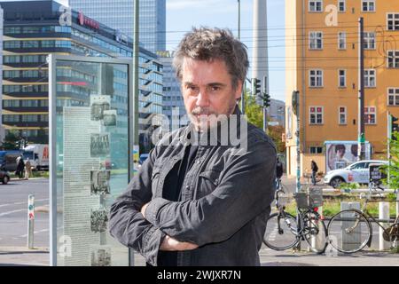 Jean-Michel Jarre nimmt an der Präsentation des ARTE-Films A Journey into Sound, Soho House, 08.09.15 Teil Stockfoto