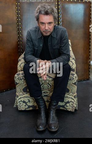 Jean-Michel Jarre nimmt an der Präsentation des ARTE-Films A Journey into Sound, Soho House, 08.09.15 Teil Stockfoto