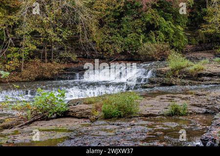 Falling Water Cascades im Burgess Falls State Park in der Nähe von Cookeville, Tennessee Stockfoto