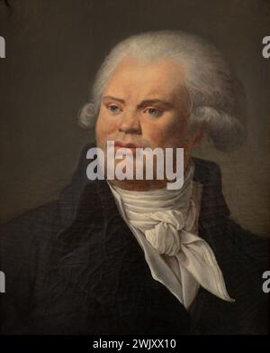 Anonym, Porträt von Maximilien de Robespierre (1758-1794), Politiker. (Benutzername), 1758. Öl auf Leinwand. Carnavalet Museum, Geschichte von Paris. Stockfoto