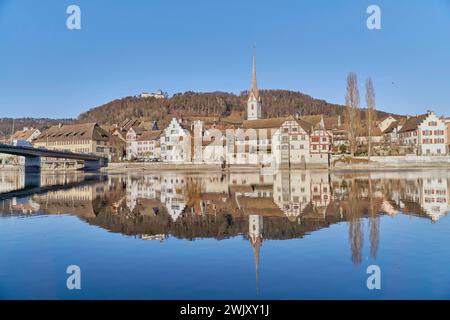 Schweiz, Schaffhausen, SH Stein am Rhein, Schloss Hohenklingen, Bodensee, Kleinstadt, Schaffhausen (SH), Stein am Rhein (SH) Stockfoto