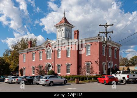 Moore County Courthouse in der Innenstadt von Lynchburg, Tennessee Stockfoto