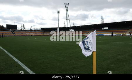 Regionalliga Nordost VSG Altglienicke - Viktoria Berlin 17.02.2024 der Friedrich-Ludwig-Jahn-Sportpark in Berlin erstrahlt beim Heimspiel der VSG Altlienicke / Stadionfoto / Stadion Foto / Fussballstadion / Fussballstadion / Symbolbild / Berlin Friedrich-Ludwig-Jahn-Sportpark Berlin Deutschland *** Regionalliga Nordost VSG Altglienicke Viktoria Berlin 17 02 2024 der Friedrich Ludwig Jahn Sportpark Berlin in Berlin glänzt beim Heimspiel der VSG Altlienicke Stadion Foto Stadion Foto Fußballstadion Fußballstadion Symbolbild Berlin Friedrich Ludwig Jahn Sportpark Berlin Deutschland Copyright: xBEA Stockfoto