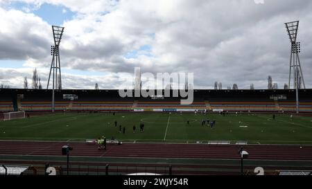 Regionalliga Nordost VSG Altglienicke - Viktoria Berlin 17.02.2024 der Friedrich-Ludwig-Jahn-Sportpark in Berlin erstrahlt beim Heimspiel der VSG Altlienicke / Stadionfoto / Stadion Foto / Fussballstadion / Fussballstadion / Symbolbild / Berlin Friedrich-Ludwig-Jahn-Sportpark Berlin Deutschland *** Regionalliga Nordost VSG Altglienicke Viktoria Berlin 17 02 2024 der Friedrich Ludwig Jahn Sportpark Berlin in Berlin glänzt beim Heimspiel der VSG Altlienicke Stadion Foto Stadion Foto Fußballstadion Fußballstadion Symbolbild Berlin Friedrich Ludwig Jahn Sportpark Berlin Deutschland Copyright: xBEA Stockfoto