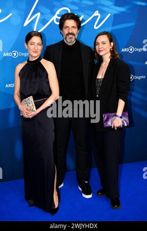 Marie Leuenberger, Pasquale Aleardi und Nadja Becker bei der ARD Blue Hour 2024 im Rahmen der Berlinale 2024 im Hotel Telegraphenamt. Berlin, 16.02.2024 *** Marie Leuenberger, Pasquale Aleardi und Nadja Becker auf der ARD Blue Hour 2024 im Rahmen der Berlinale 2024 im Hotel Telegraphenamt Berlin, 16 02 2024 Foto:XC.xNiehausx/xFuturexImagex Blue Hour 4515 Stockfoto