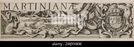 Jacques Callot (1592-1635). "Hauptquartier der Zitadelle von Saint Martin in der Ile de Ré, dritte Grenze des oberen, rechts, Rettung an die Zitadelle geschickt" (Lieure 657, Meaume 525). Ätzen. 1629-1630. Museum der Schönen Künste der Stadt Paris, Petit Palais. 99597-20 Ätzen, Gravieren Stockfoto